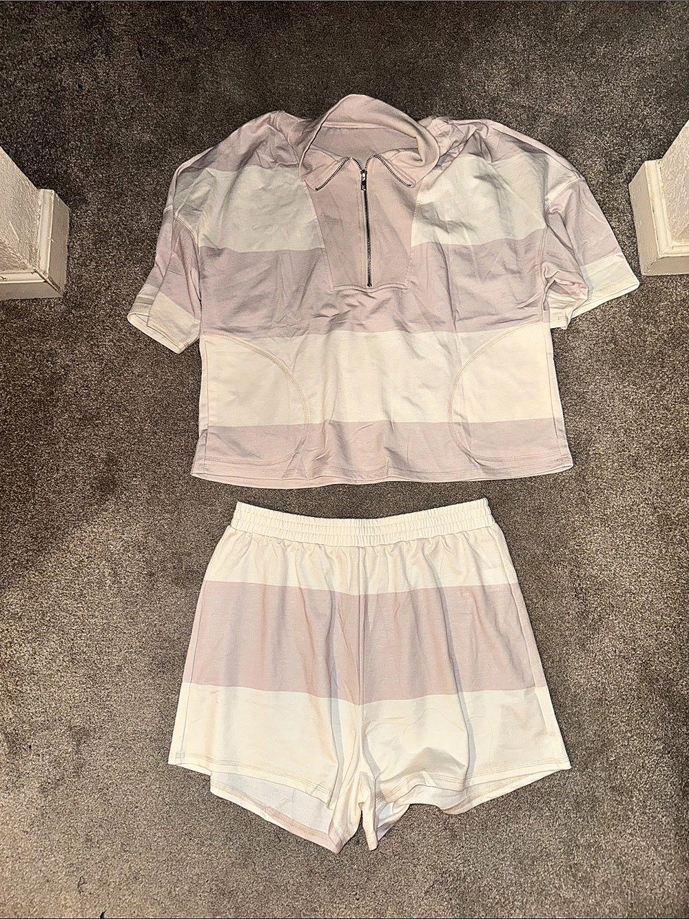 Color Block Shorts Set